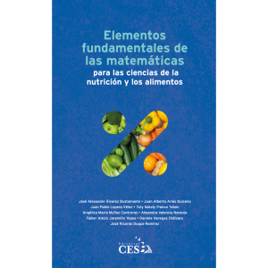 Elementos fundamentales de las matemáticas para las ciencias de la nutrición y los alimentos